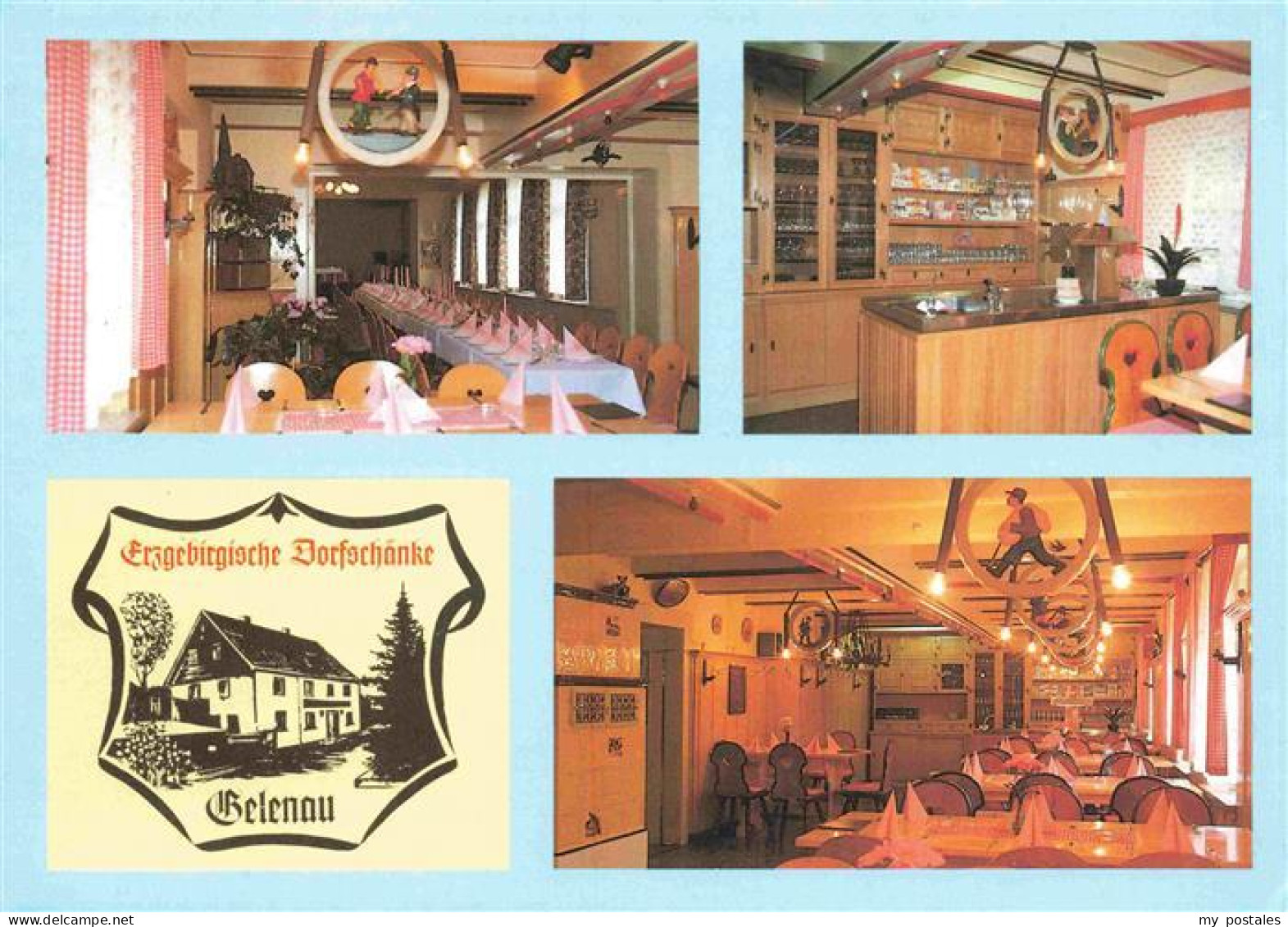 Gelenau Erzgebirge Erzgebirgische Dorfschaenke Restaurant Theke