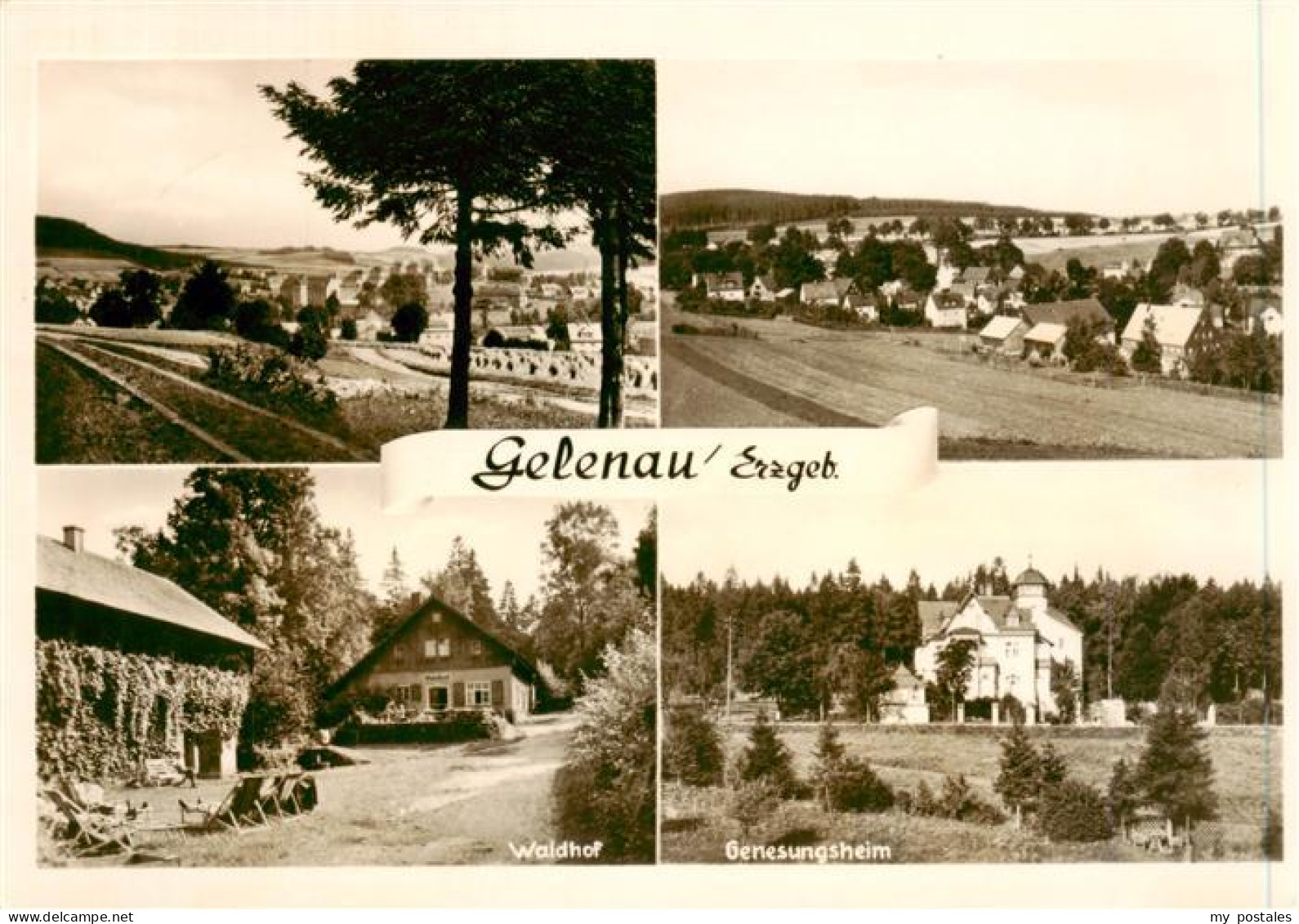 Gelenau Erzgebirge Panorama Waldhof Genesungsheim