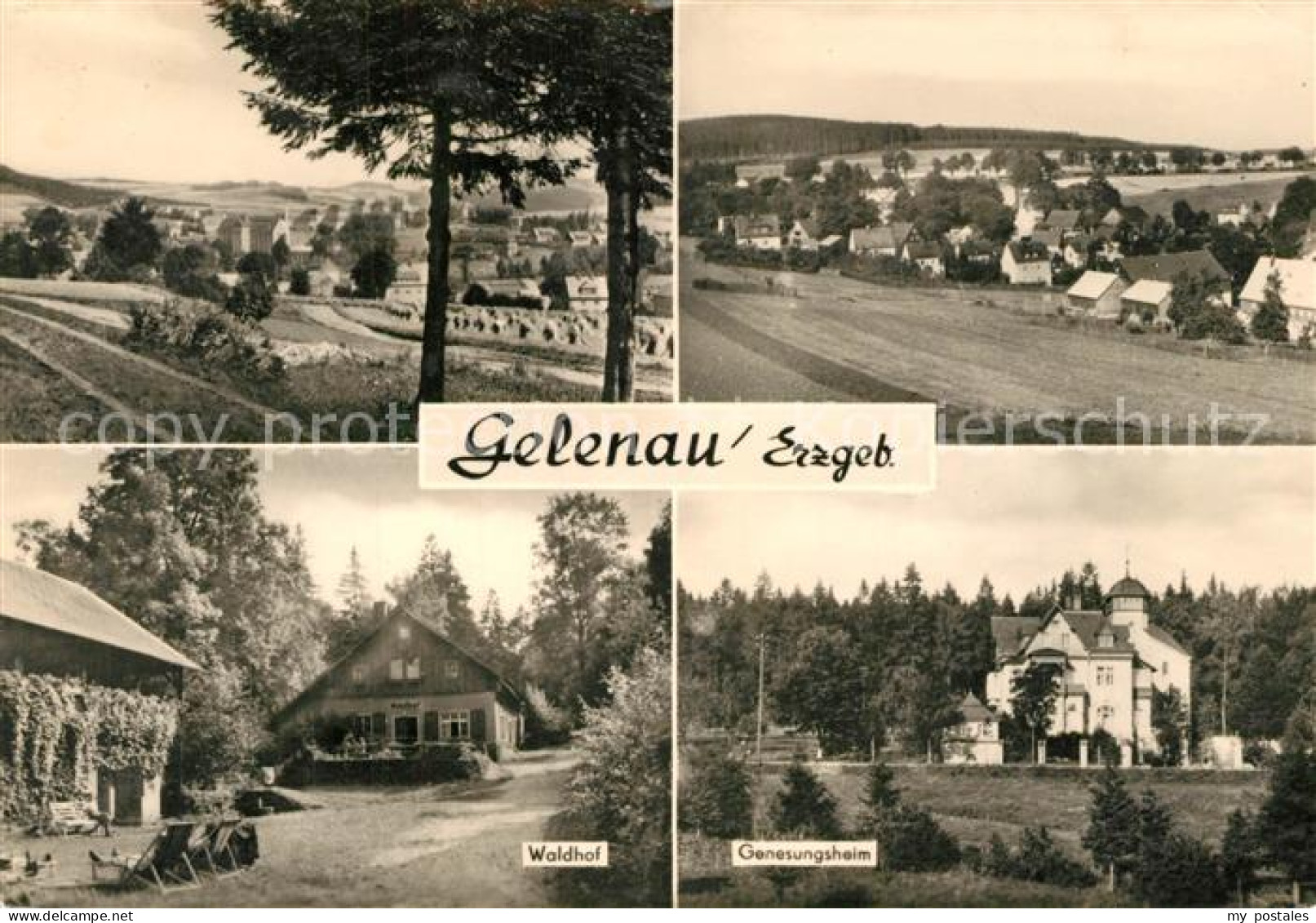 Gelenau Erzgebirge Waldhof Genesungsheim Panorama