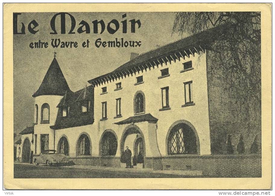 Gembloux :  Le Manoir  (  entre Wavre et Gembloux     ( grand format ) ( regarder verso )