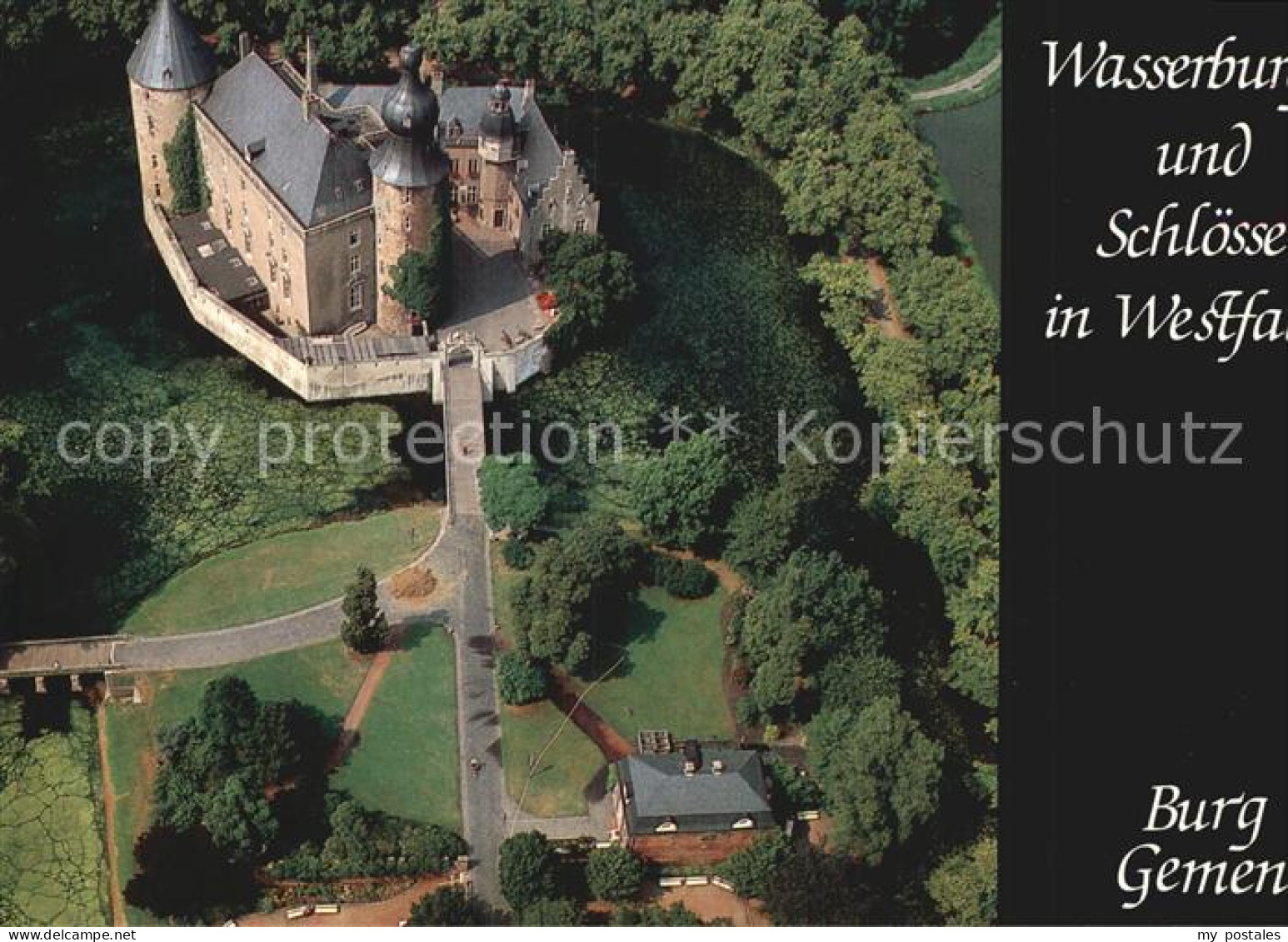 Gemen Borken Westfalen NRW Fliegeraufnahme Burg