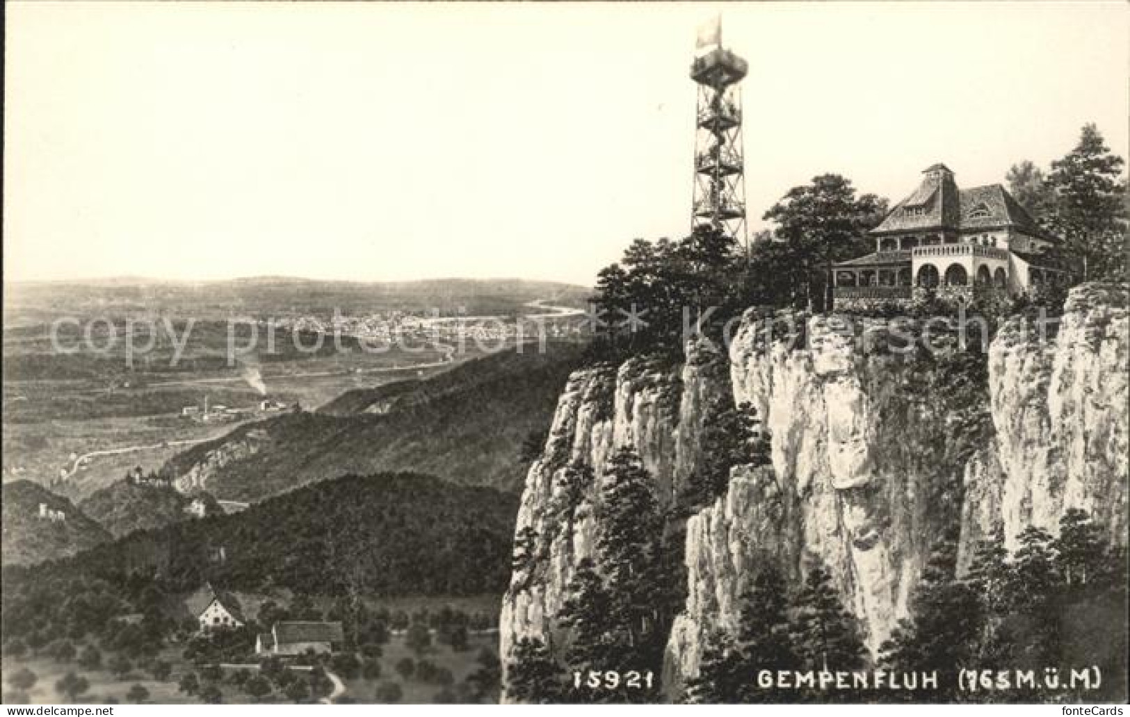 Gempen Gasthof Gempenfluh Aussichtsturm Talblick