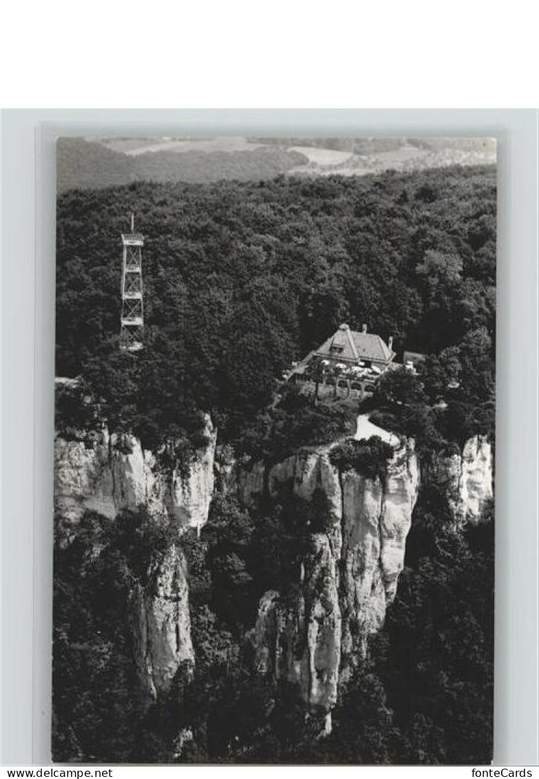 Gempen Restaurant Gempenturm Aussichtsturm Fliegeraufnahme