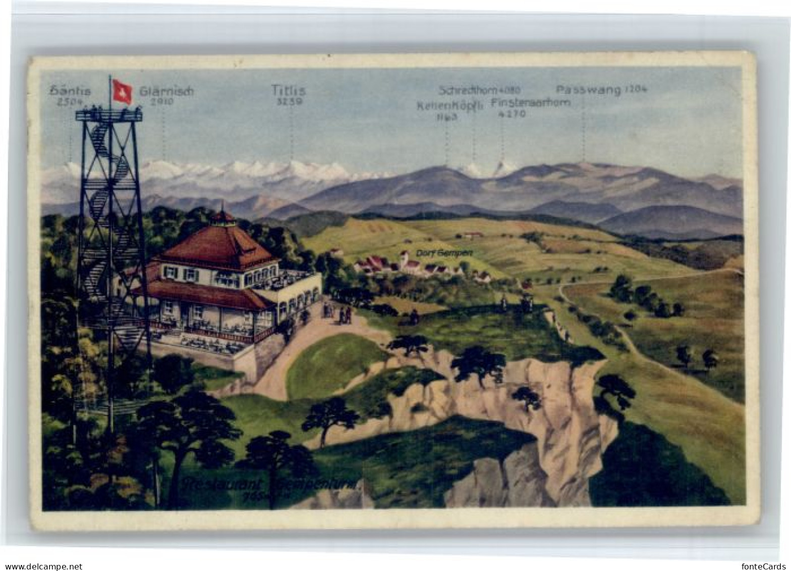 Gempen Saentis Titlis Schreckhorn Passwang