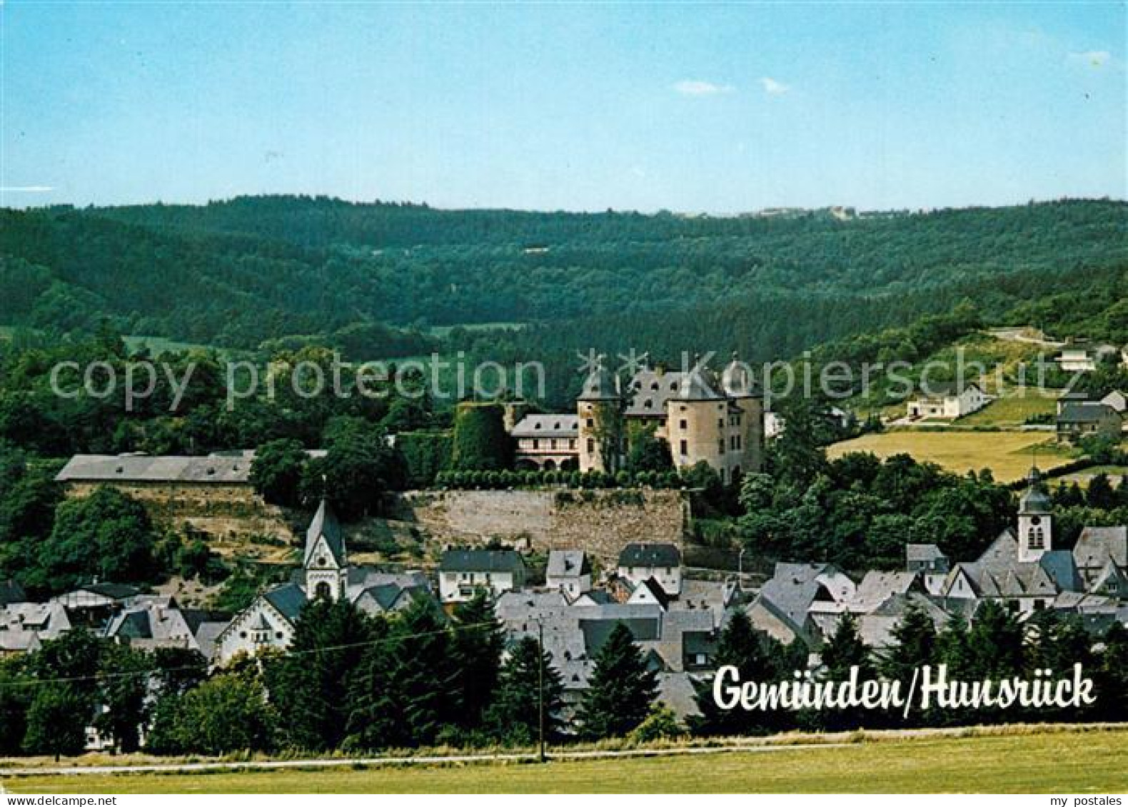 Gemuenden Hunsrueck Schloss Panorama