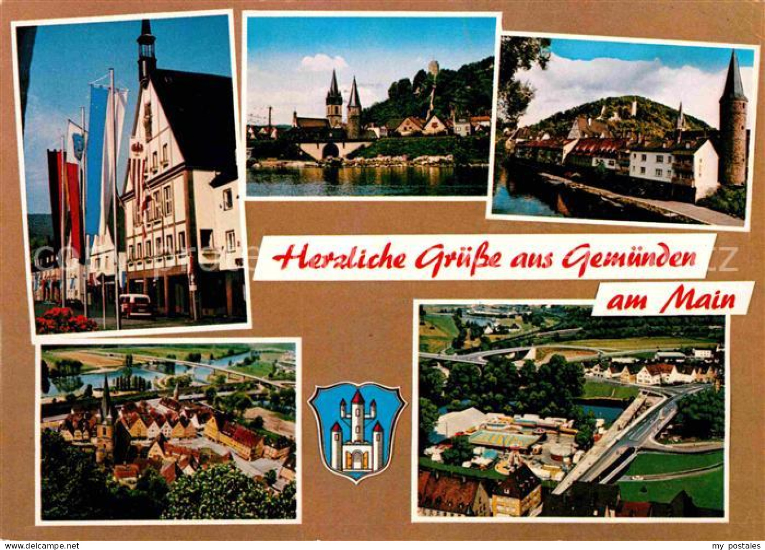 Gemuenden Main Fliegeraufnahmen Mainpartie