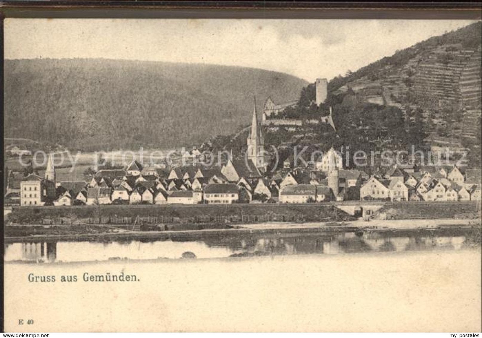 Gemuenden Main Ortsansicht Scherenburg