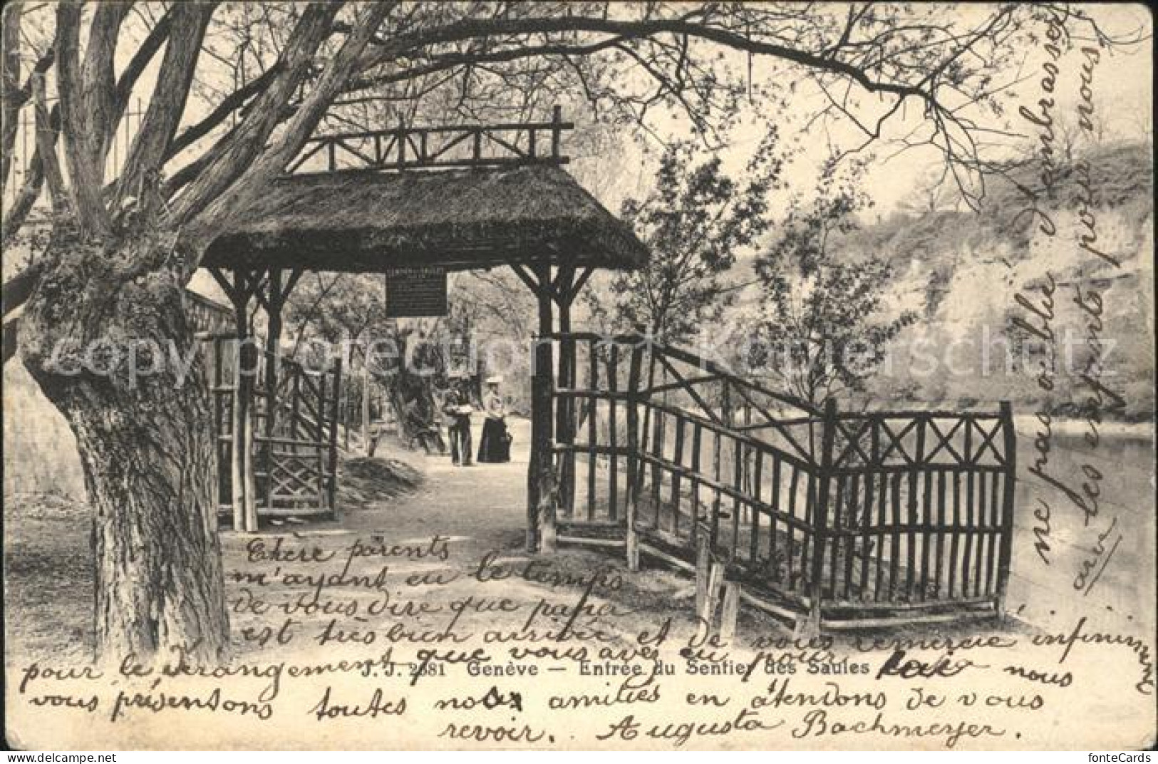 Geneve GE Entree du Sentier des Saules