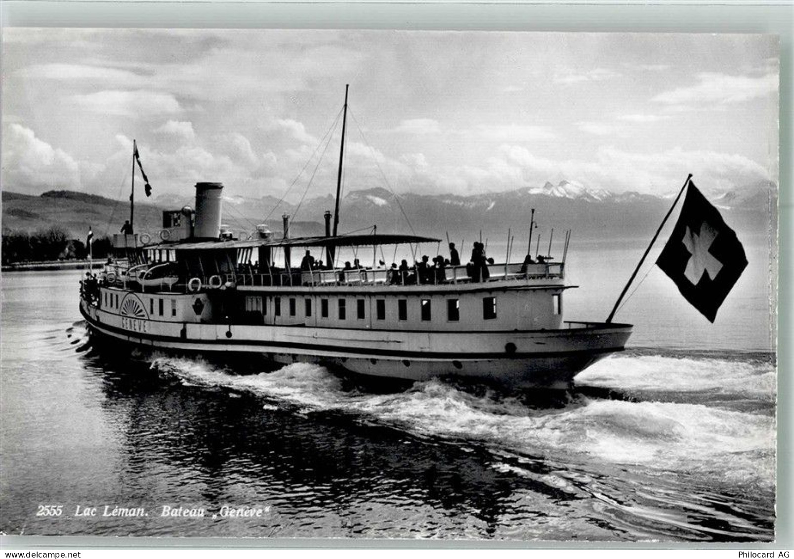 Genève Genf Raddampfer Geneve auf dem Genfersee Binnenschiff Foto AK - 38228201