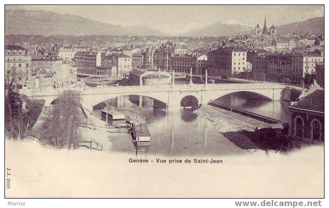 GENEVE Vue prise de St-Jean