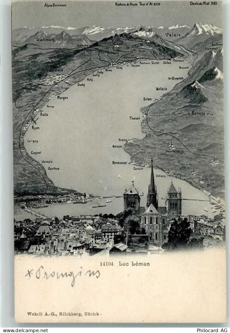 Genfersee Lac Leman - Vogelschau - 39497536