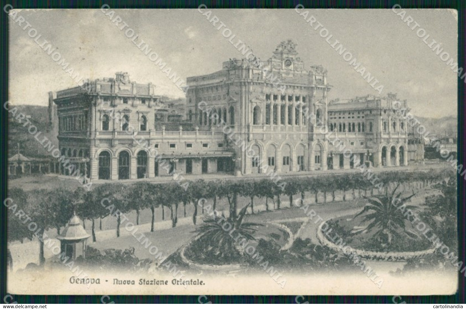 Genova Città Nuova Stazione Orientale Genova Brignole cartolina WX2890