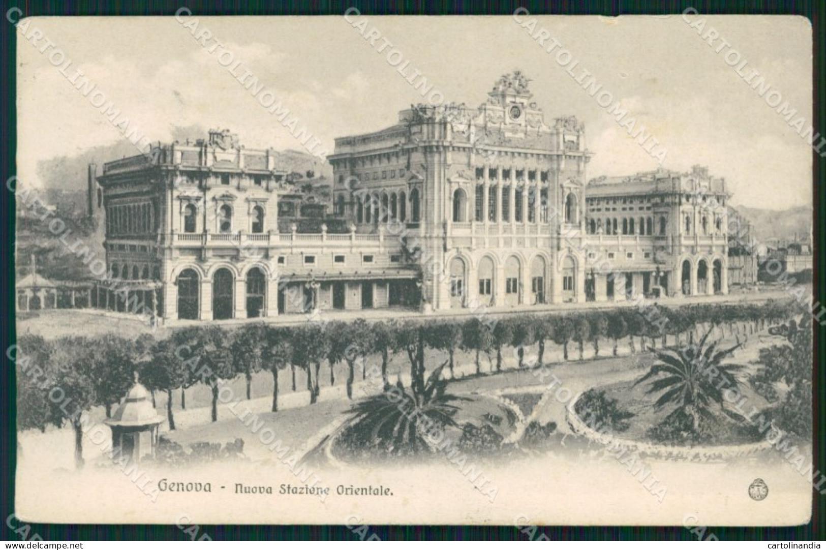 Genova Città Nuova Stazione Orientale Genova Brignole cartolina WX2891