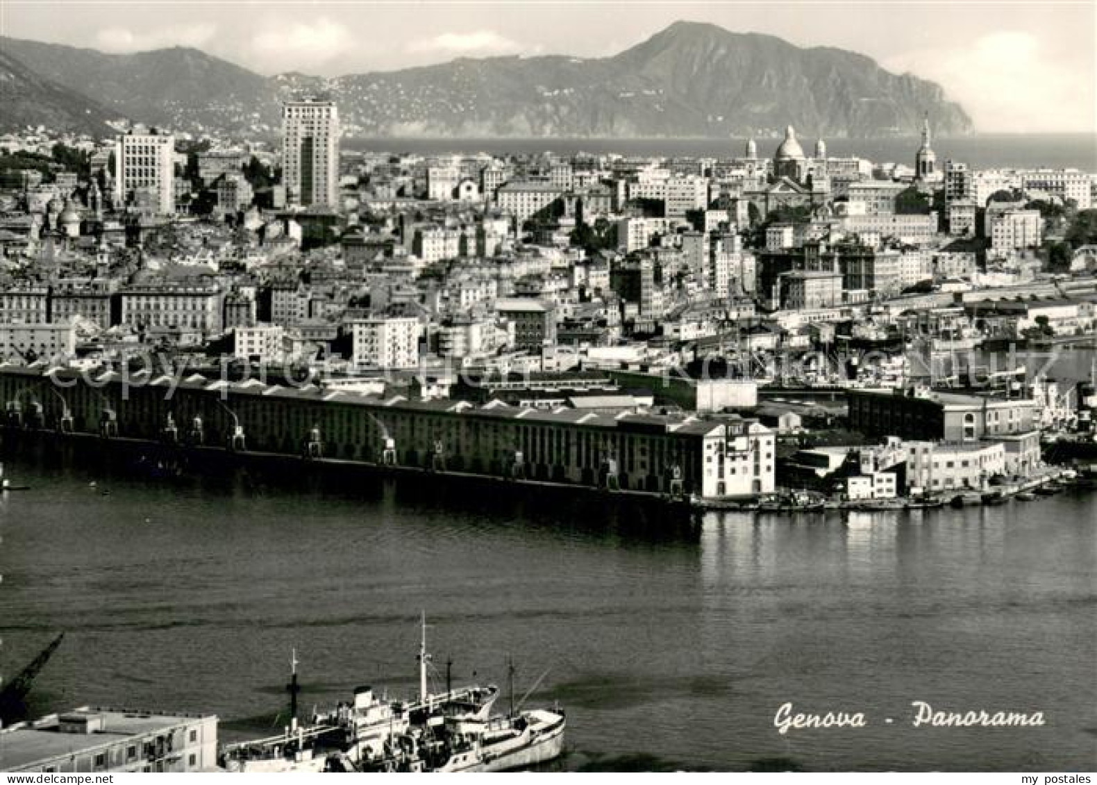 Genova Genua Liguria Fliegeraufnahme