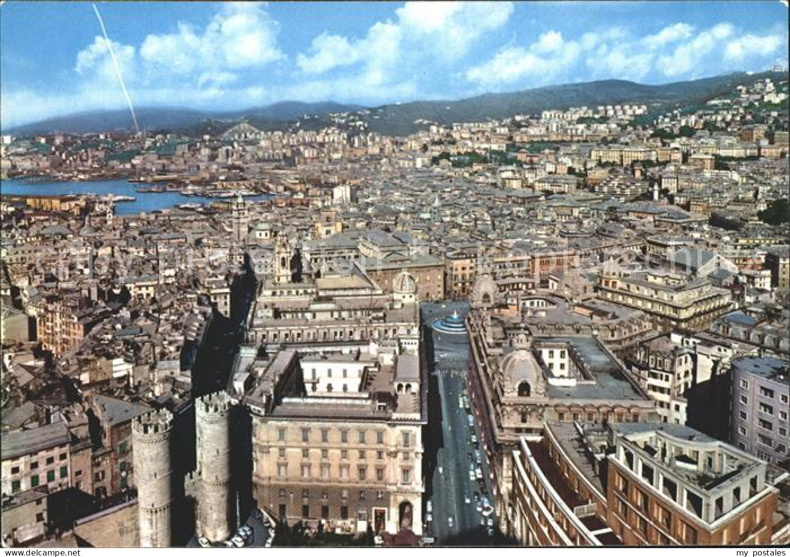 Genova Genua Liguria Fliegeraufnahme