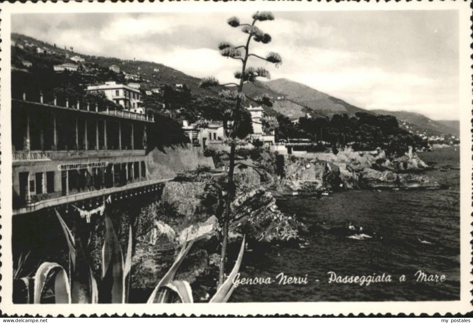 Genova Genua Liguria Genova Nervi Passeggiata Mare