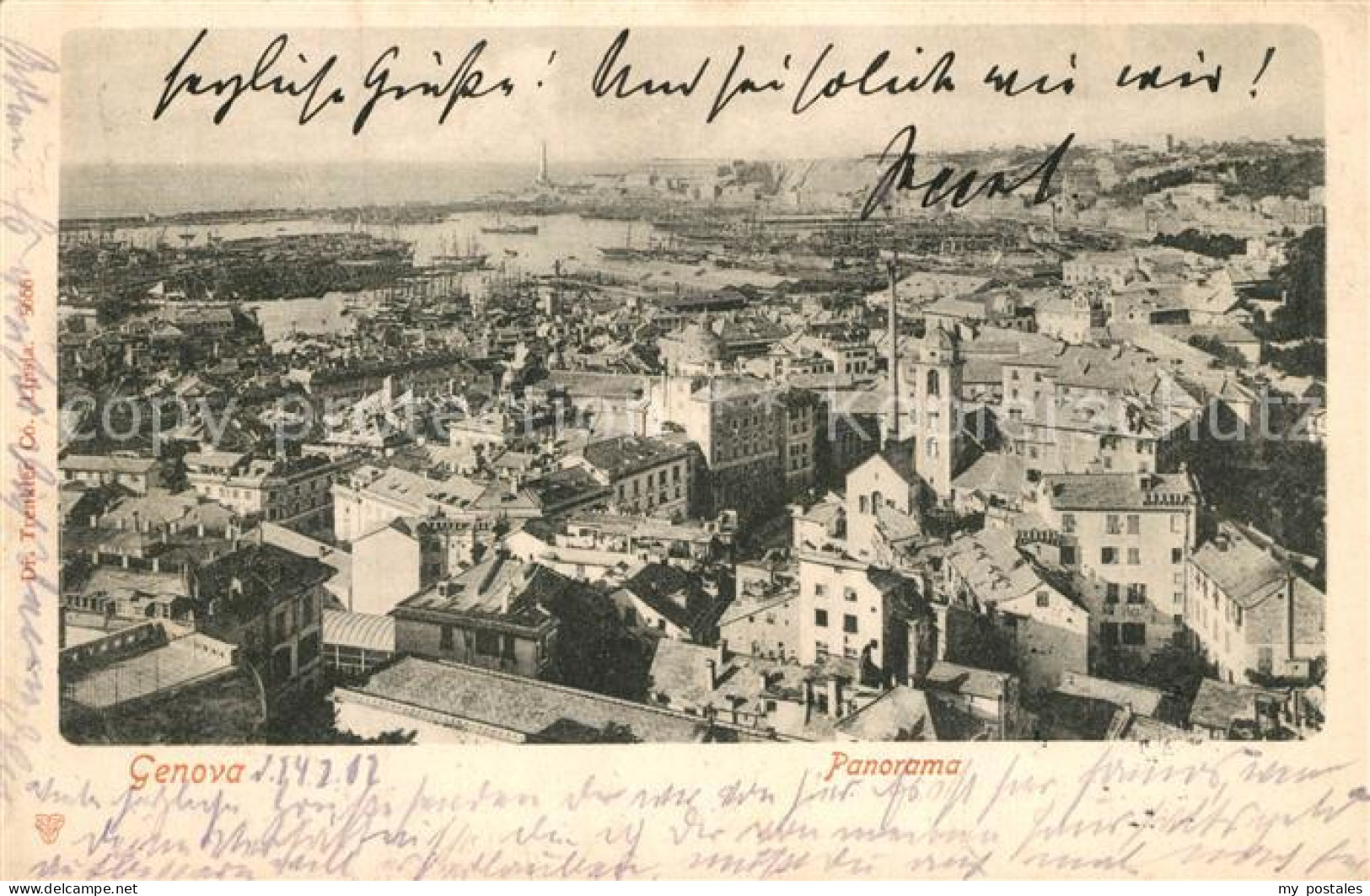 Genova Genua Liguria Panorama