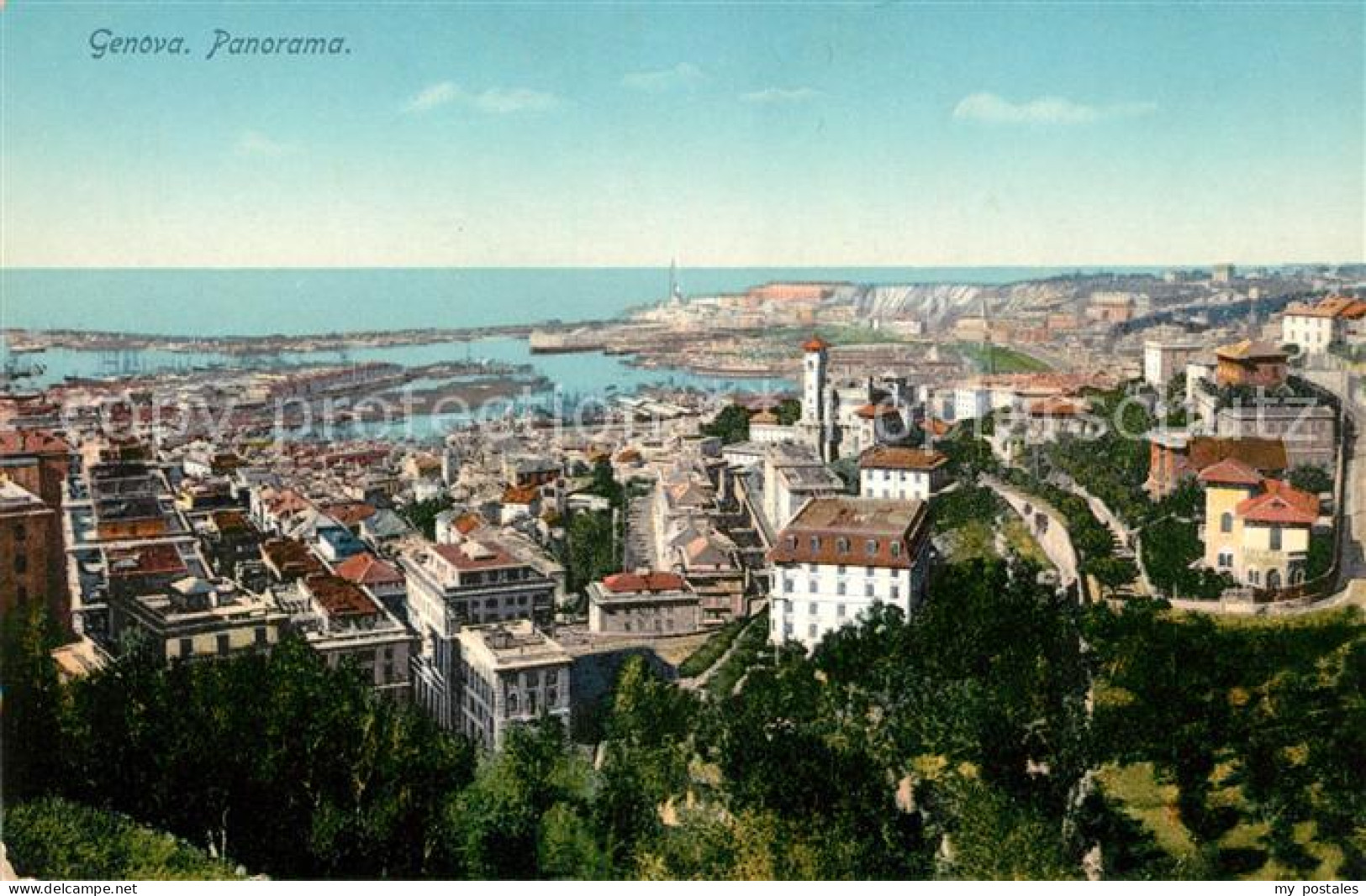 Genova Genua Liguria Panorama