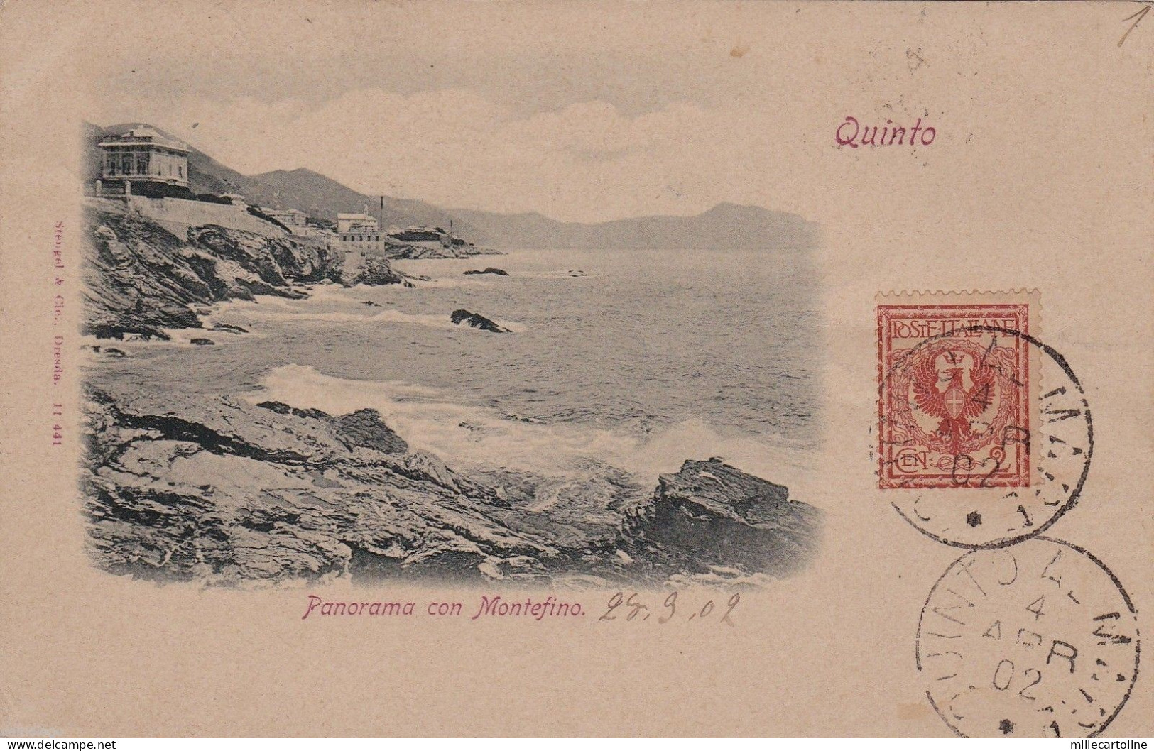 #  GENOVA - QUINTO: PANORAMA CON MONTEFINO