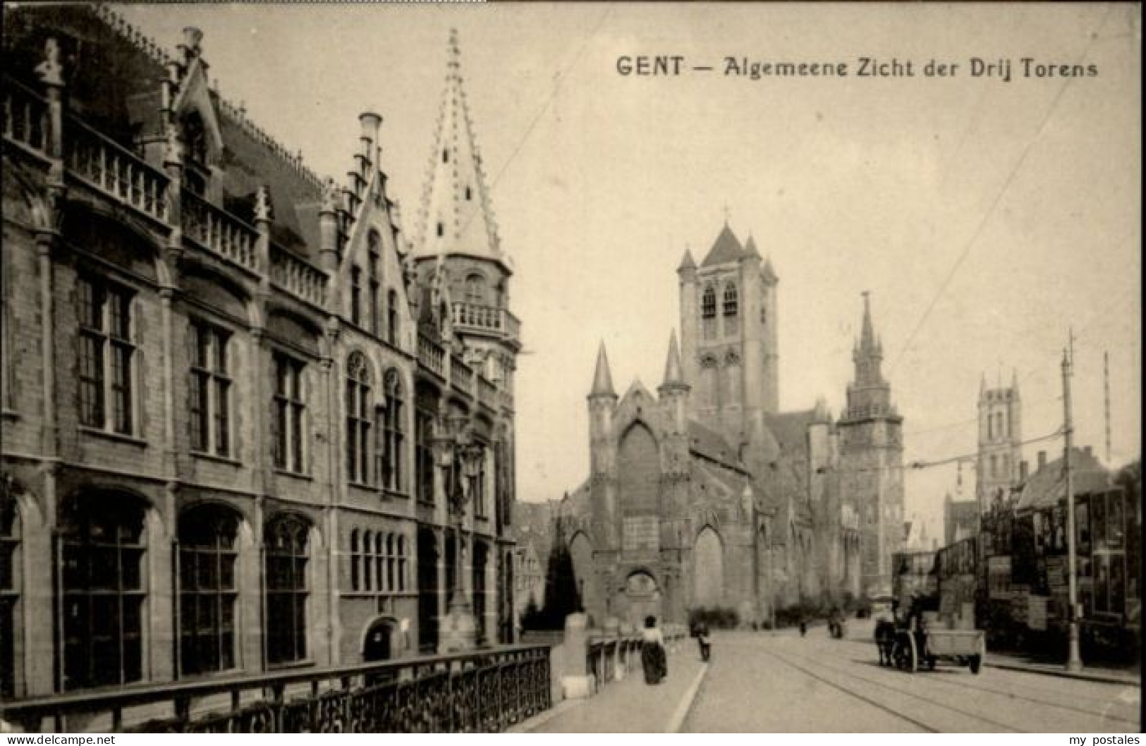 Gent Gand Flandre Gent Drij Torens