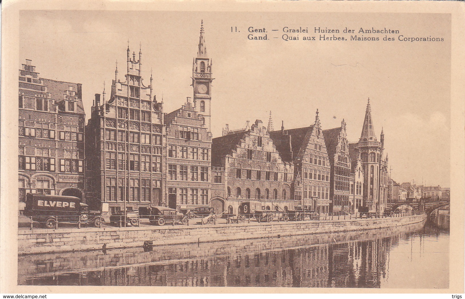 Gent - Graslei, Huizen der Ambachten