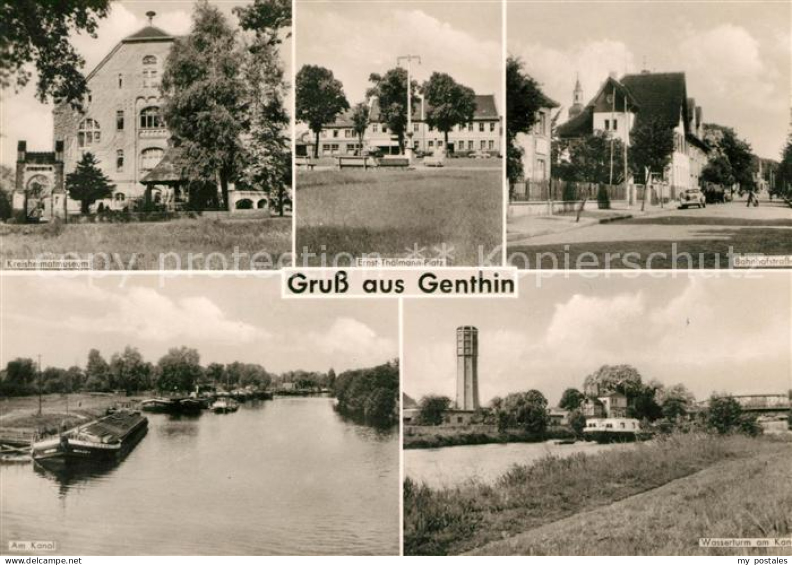 Genthin Kreisheimatmuseum Bahnhofstrasse Kanal Wasserturm