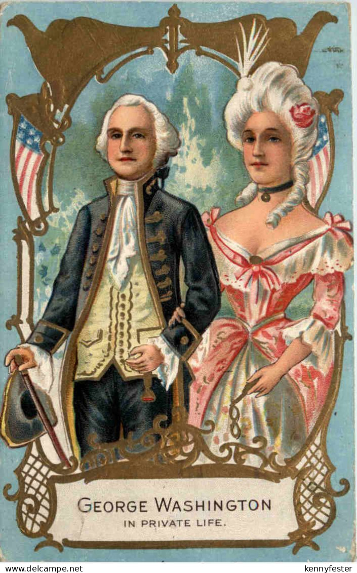 George Washington in Private Life - Prägekarte