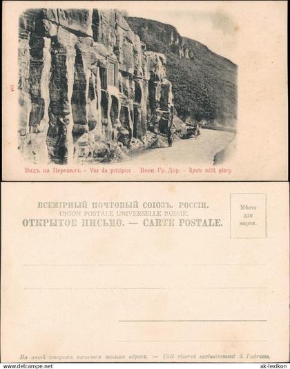 Georgien (allgemein) Видъ на Перевалъ Воен. Гр. Дор. 1911