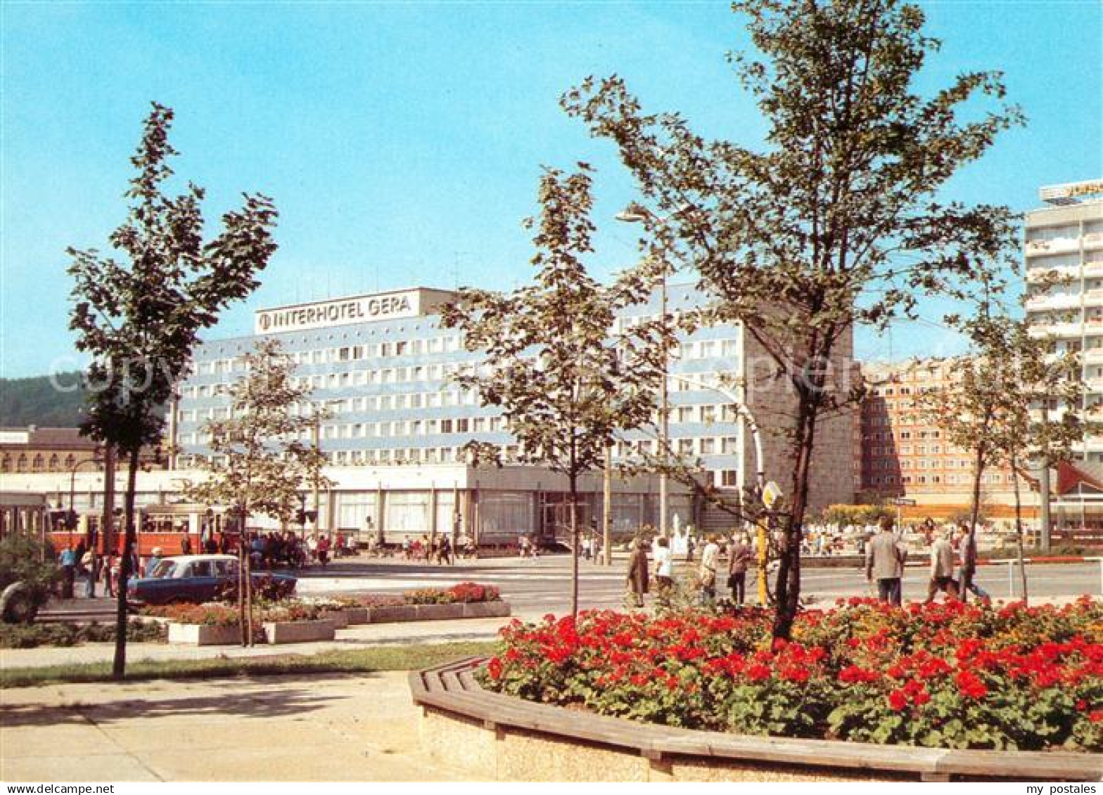 Gera Blick zum Interhotel Gera