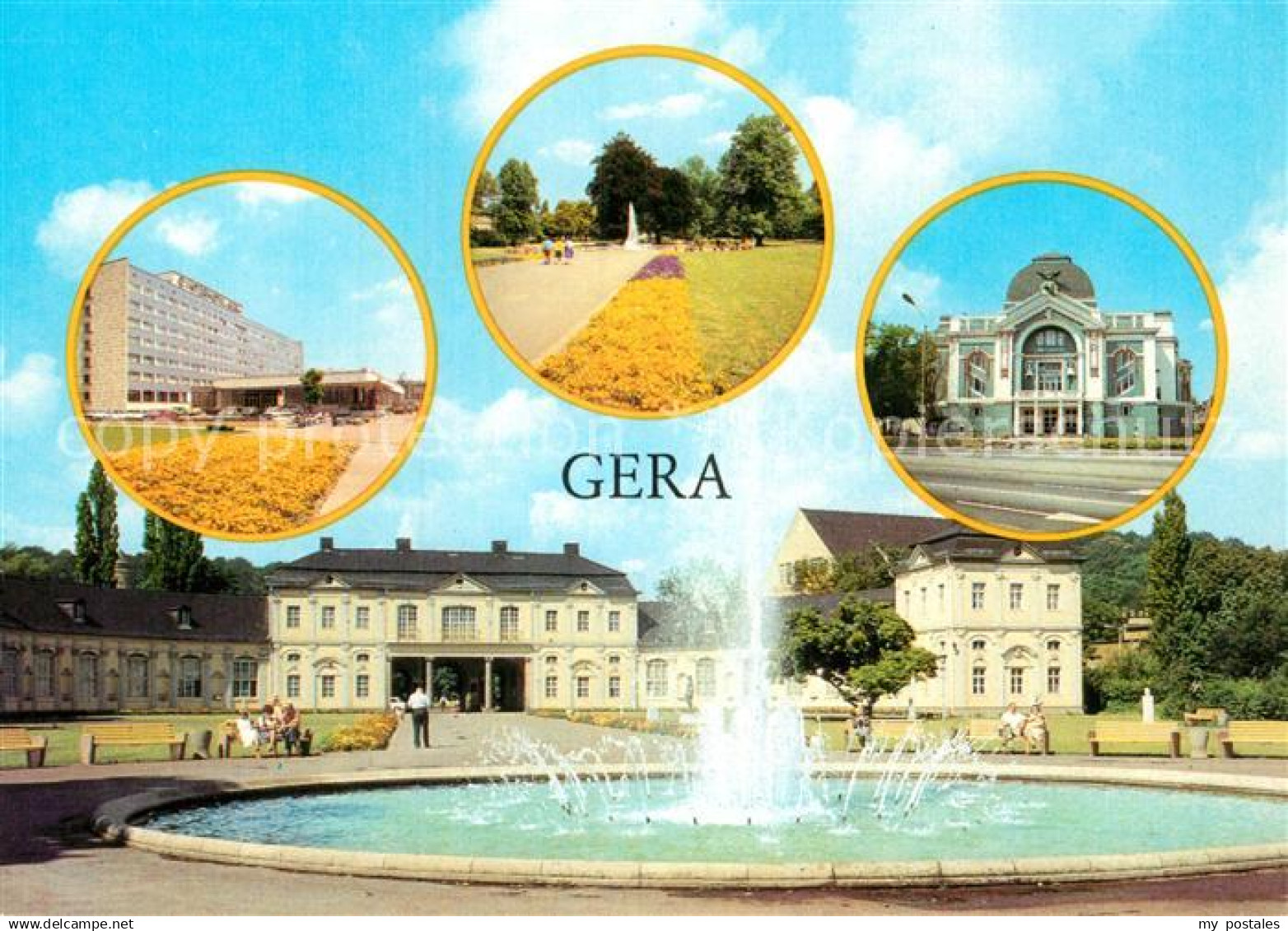 Gera Park Opfer des Faschismus Interhotel Gera Theater