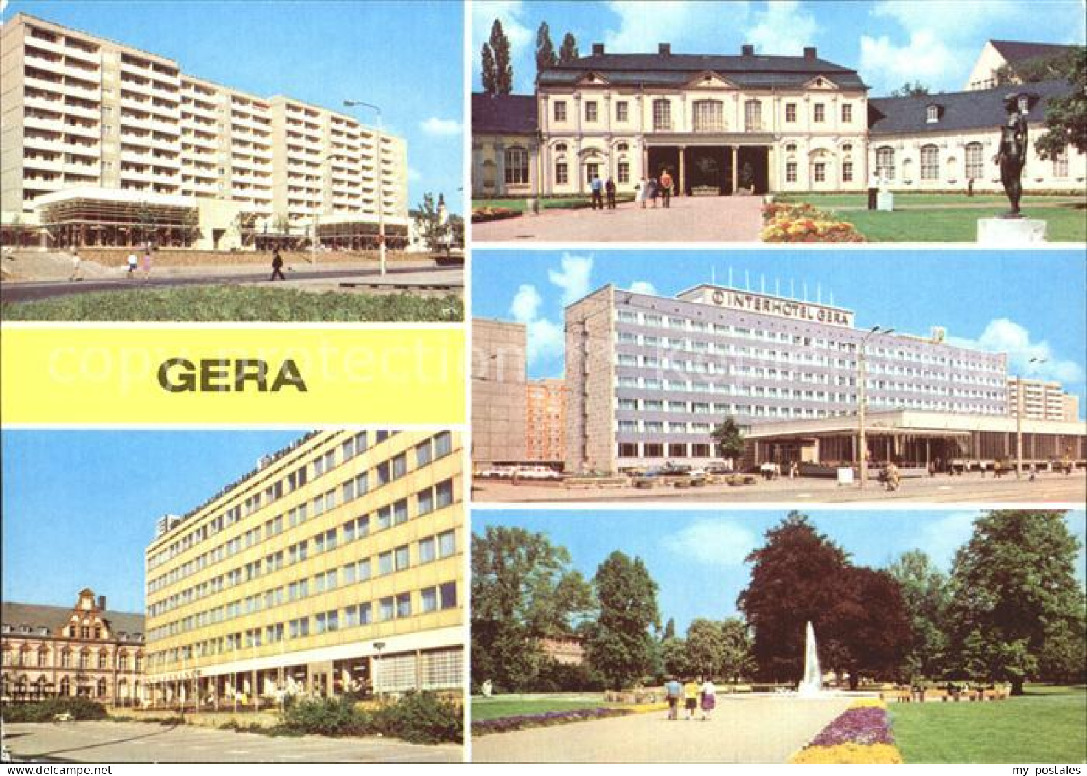 Gera Puschkinplatz Orangerie Kunstgalerie Interhotel-Gera