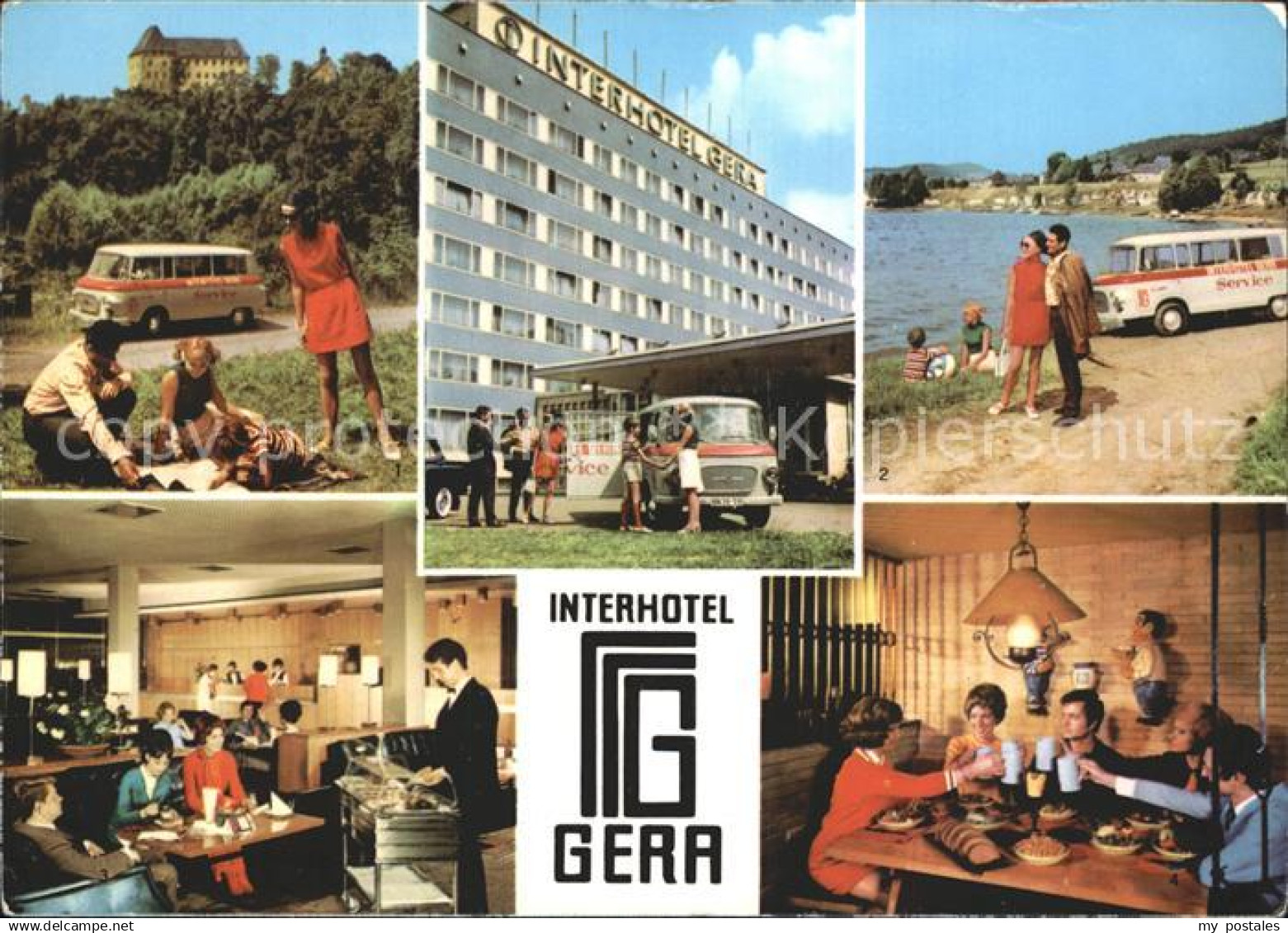 Gera Schloss Burgk Bleilochtalsperre Interhotel Gera Hotelhalle Bierhoehler