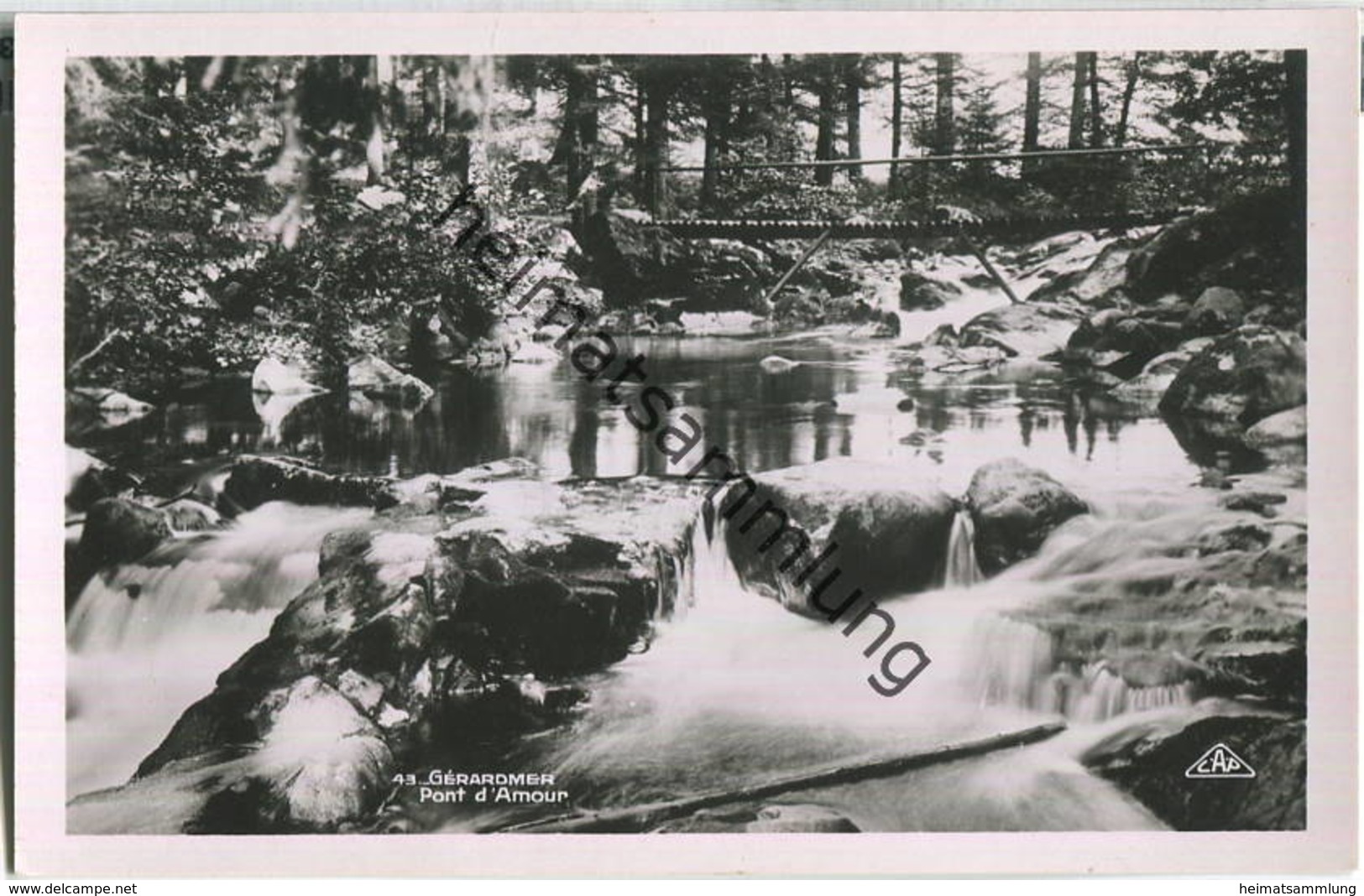 Gerardmer - Pont d'Amour - Foto-Ansichtskarte