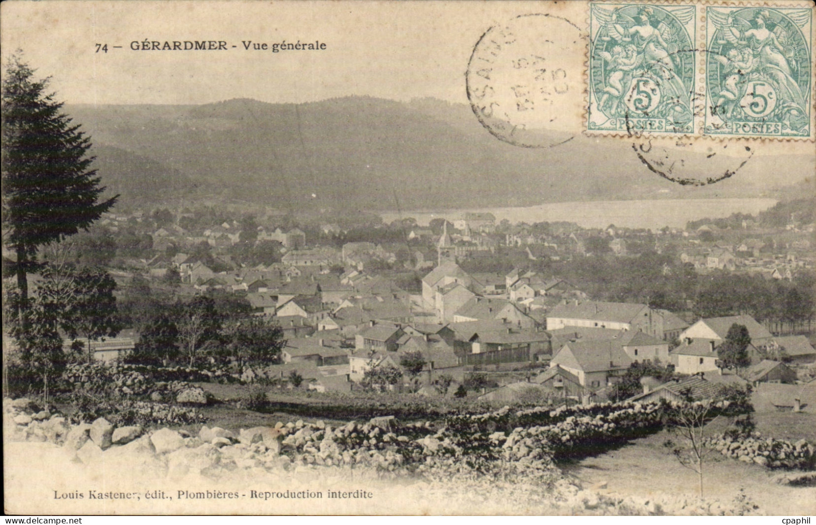 Gerardmer - Vue Generale CPA
