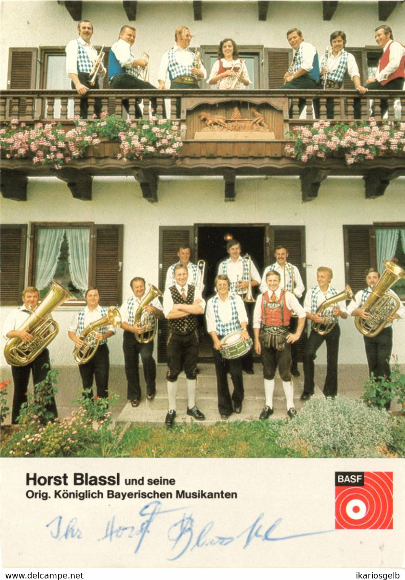 GERETSRIED Forst 1978 " Blaskapelle Horst Blassl u.seine Orig.Königlich Bayerischen Musikanten + ORIGINAL Autogramm "