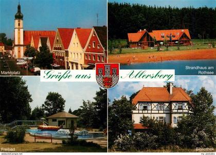Allersberg Marktplatz Strandhaus am Rothsee Freibad Bibliothek