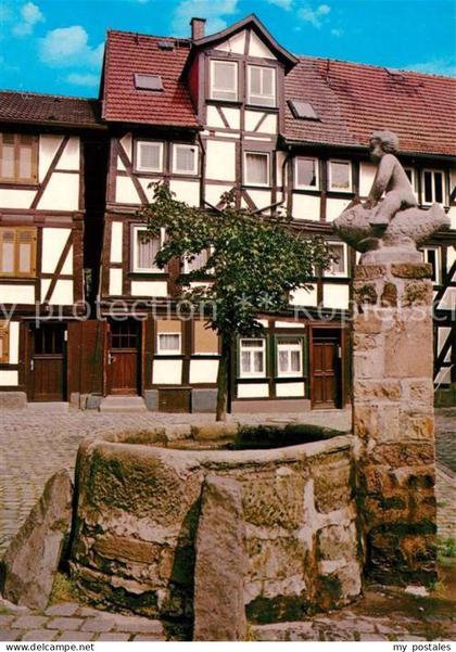 Alsfeld Grabbrunnen Fachwerkhaus