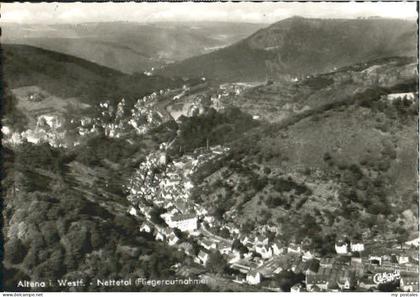 Altena Lenne Altena Fliegeraufnahme x 1960