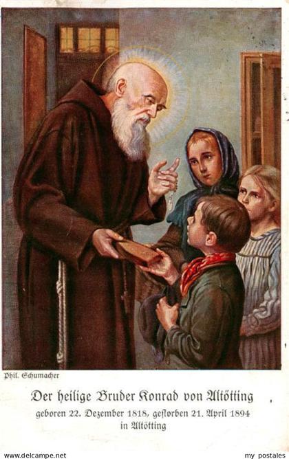 Altoetting Der heilige Bruder Konrad von Altoetting mit Kindern