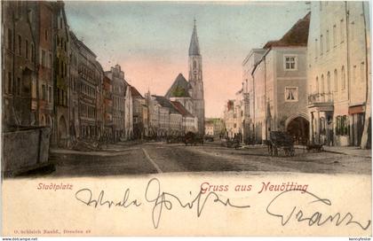 Gruss aus Neuötting - Stadtplatz