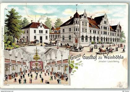 01689 O8256 Weinböhla Gebrauchsspuren Gasthaus zu Weinböhla Festsaal Lit... - 13971933