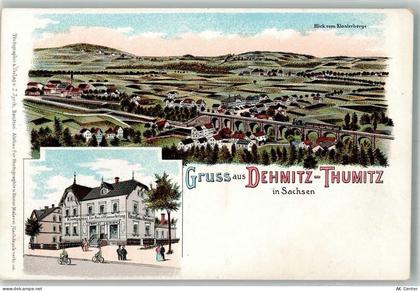 01877 O8503 Demitz-Thumitz Lithographie Klosterberge Eisenbahnviadukt Kl... - 13659475