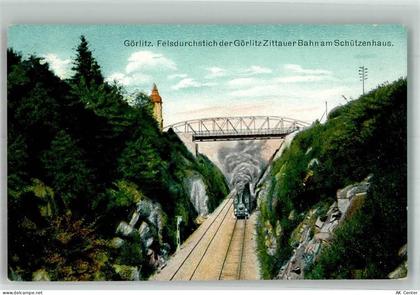 02826 O8900 Görlitz , Neiße - Felsendurchstich der Görlitz Zittauer Bahn... - 10743643