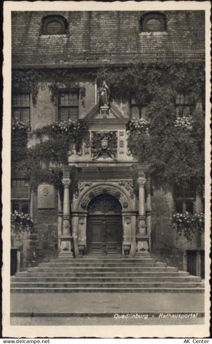 06484 O4300 Quedlinburg 1941 - Quedlinburg, Rathausportal,Schöning & Co ... - 20066295