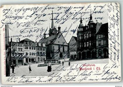 07381 O6840 Pößneck 1905 - Marktplatz Brunne Kirche St.Bartholomäus - 39302246