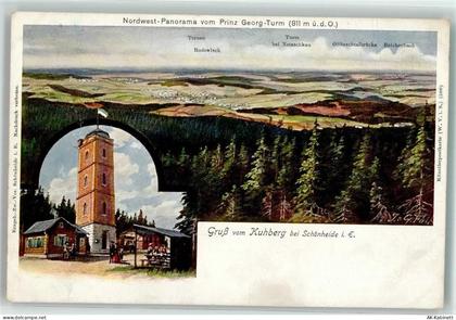 08304 O9413 Schönheide , Erzgeb Künstlerkarte Kuhberg Prinz Georg Turm... - 39520625