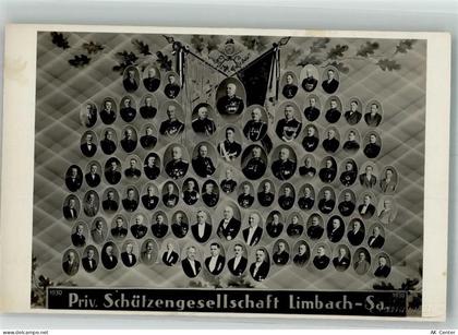 09212 O9102 Limbach-Oberfrohna 1930 - Fototafel der Priv. Schützengesell... - 13664740