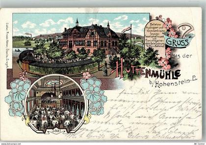 09337 O9270 Hohenstein-Ernstthal 1903 Lithographie Gasthaus Hüttenmühle ... - 13668388