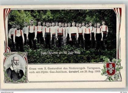 09355 O9272 Gersdorf b Hohenstein-Ernstthal Foto AK 10. Gauturnfest d. N... - 13661220