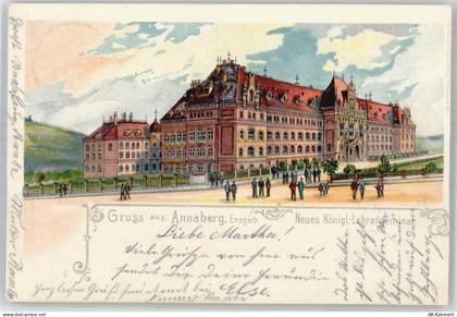 09456 O9300 Annaberg-Buchholz 1903 Lithographie / Künstlerkarte Gruß aus... - 51530927
